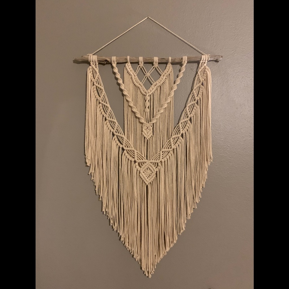 Handmade macrame wall art